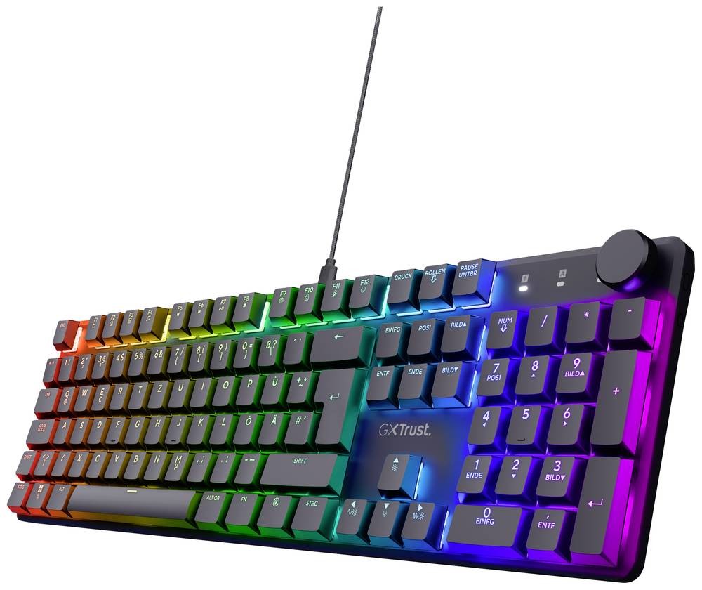 Trust GXT 866 Torix Mechanische Premium Gaming-Tastatur, DE Layout