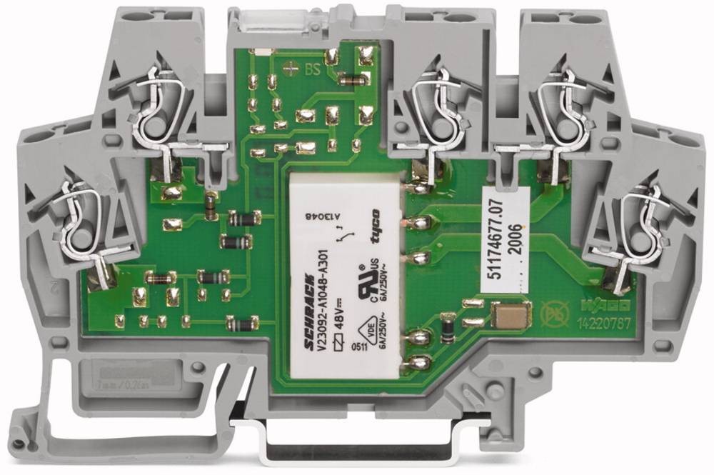 WAGO 859-354 Relaisklemme Nennspannung: 24 V/DC, 24 V/AC Schaltstrom (