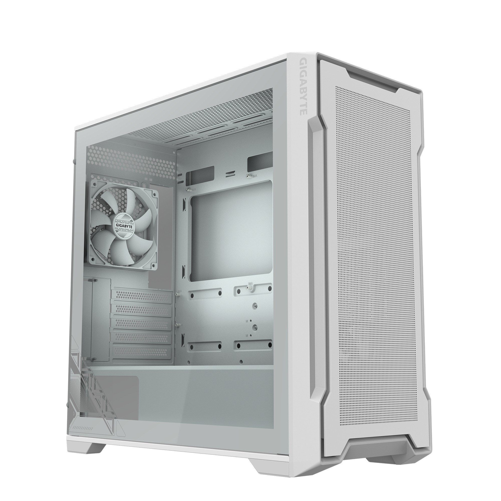 GIGABYTE C102 GLASS Midi Tower White - GIGABYTE C102 GLASS, Midi