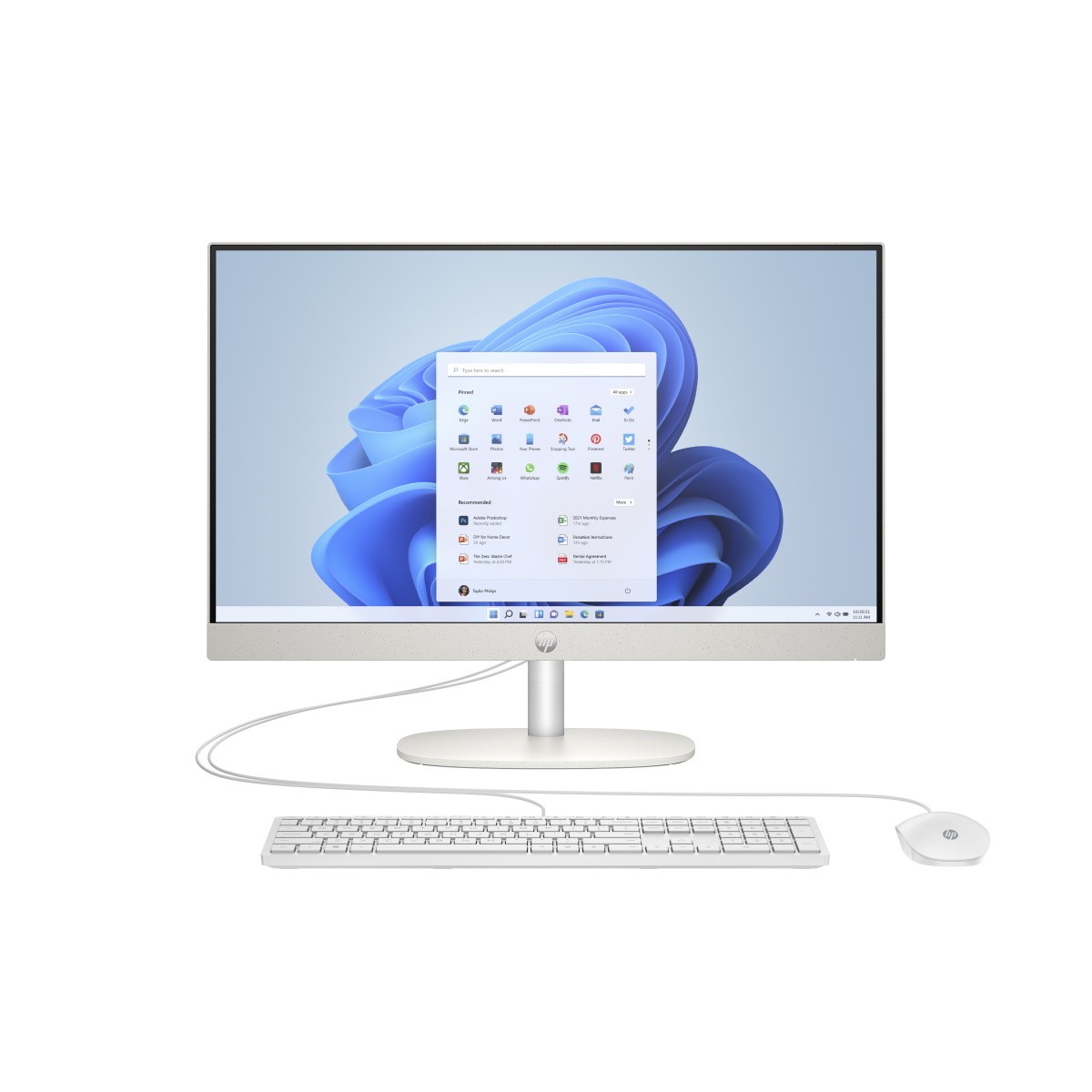 HP All-in-One PC 24-cr0110ng 60,45cm (23,8") FHD-Display, AMD Ryzen 3