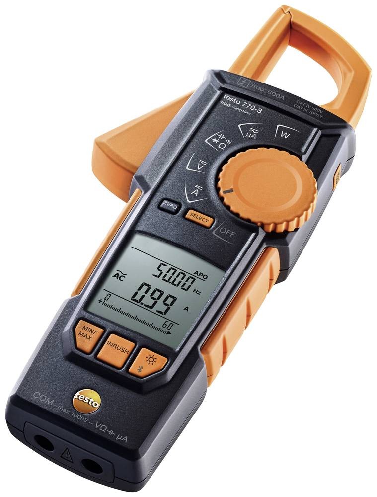 Testo 770-3 Stromzange digital CAT III 1000 V, CAT IV 600V Anzeige (