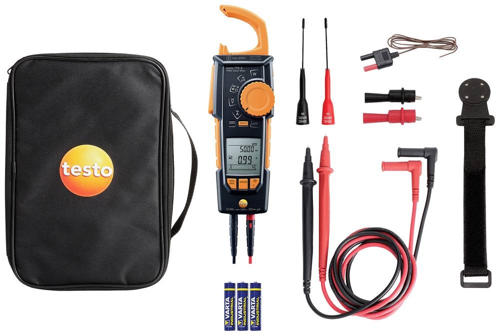 Testo 770-3 Stromzange digital CAT III 1000 V, CAT IV 600V Anzeige (