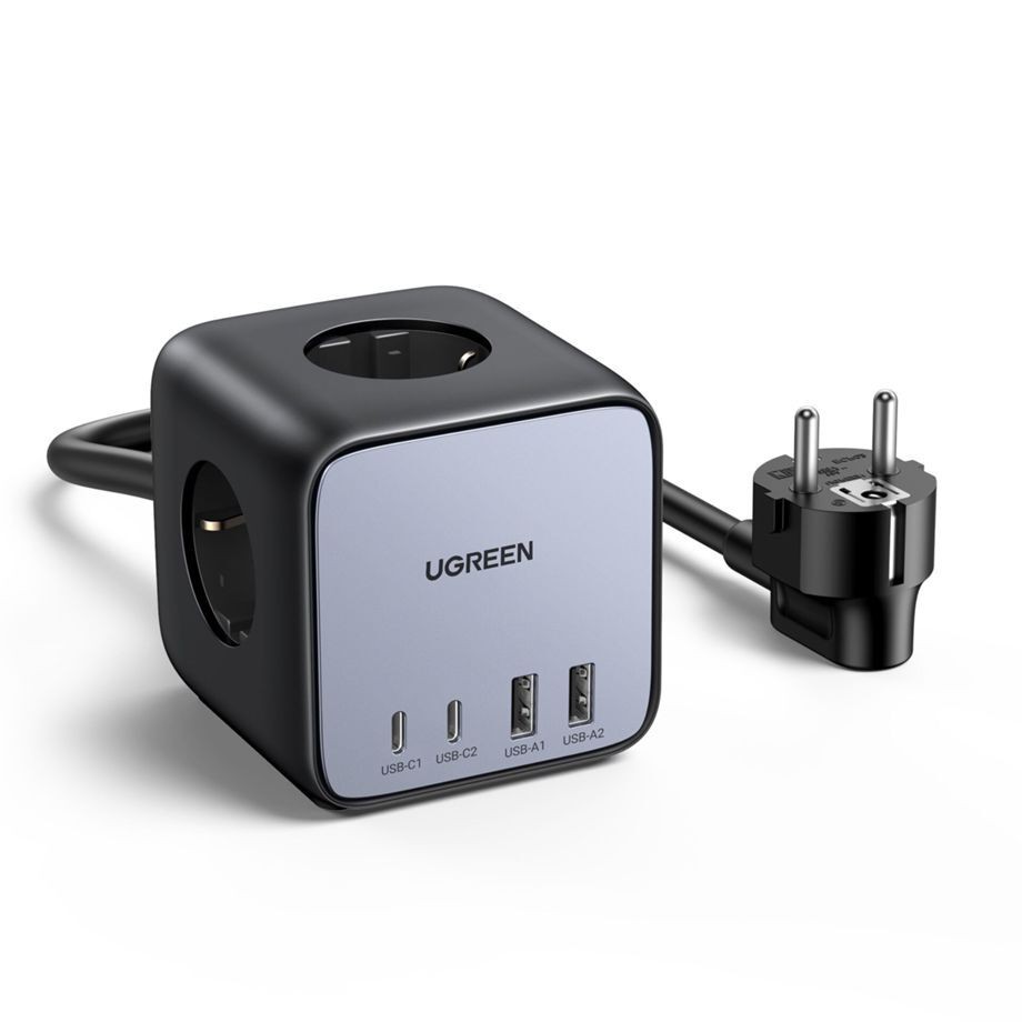 Ugreen DigiNest Pro 1 sortie(s) CA Type C 1,8 m 4 3680 W Noir -