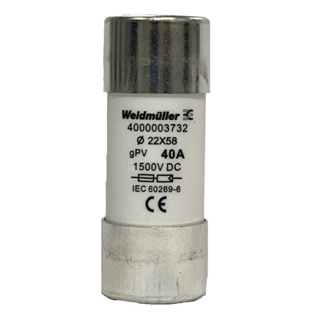 Weidmüller 4000003732 FUSE WSFL 22X58 40A 1K5V GPV Feinsicherung