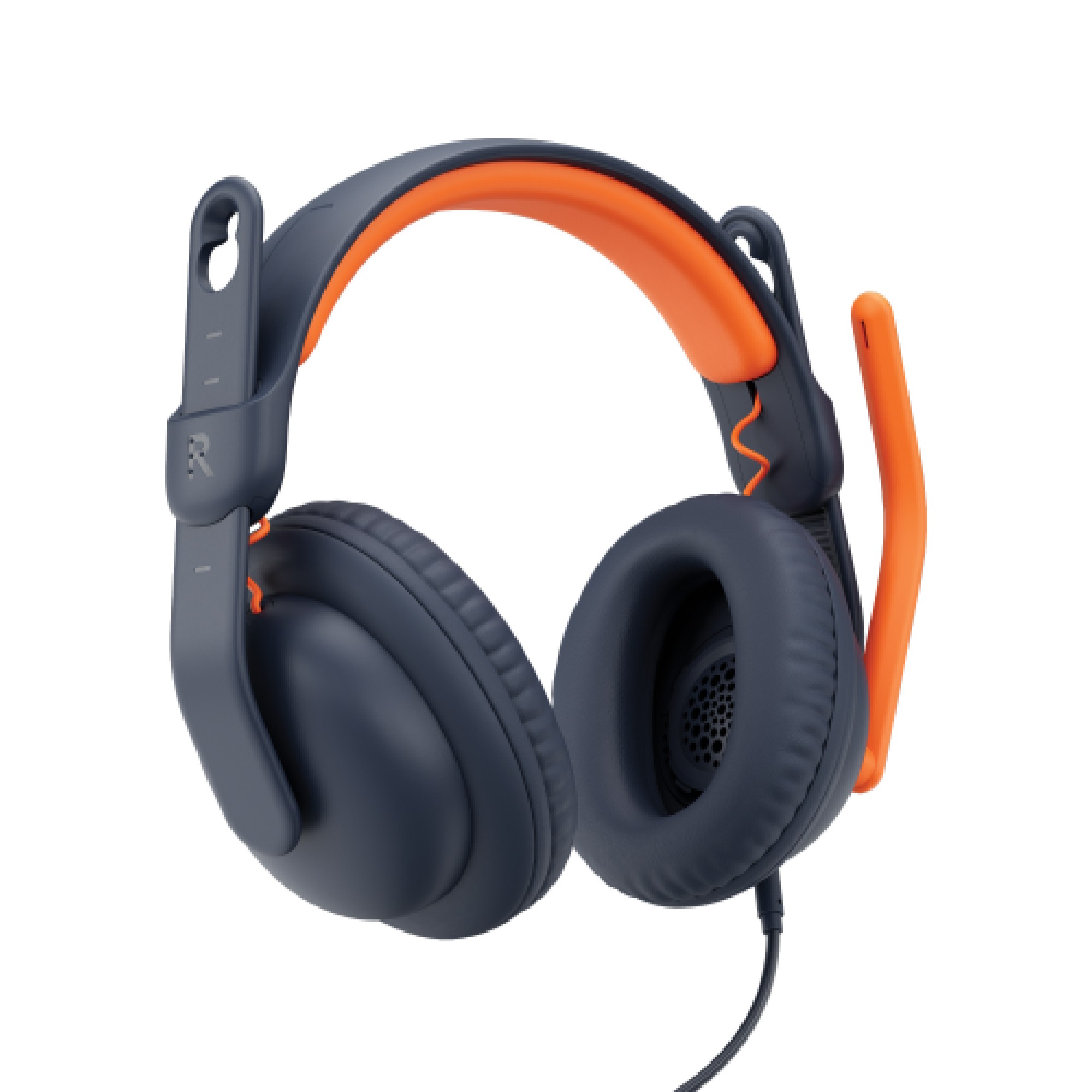 Logitech Zone Learn Over-Ear-Headset, AUX, blau-orange