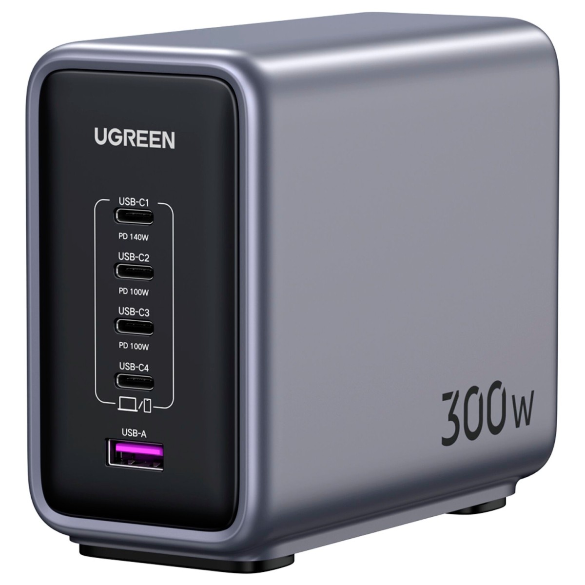 Ugreen 90903B mobile device charger Universal Black, Grey AC Fast