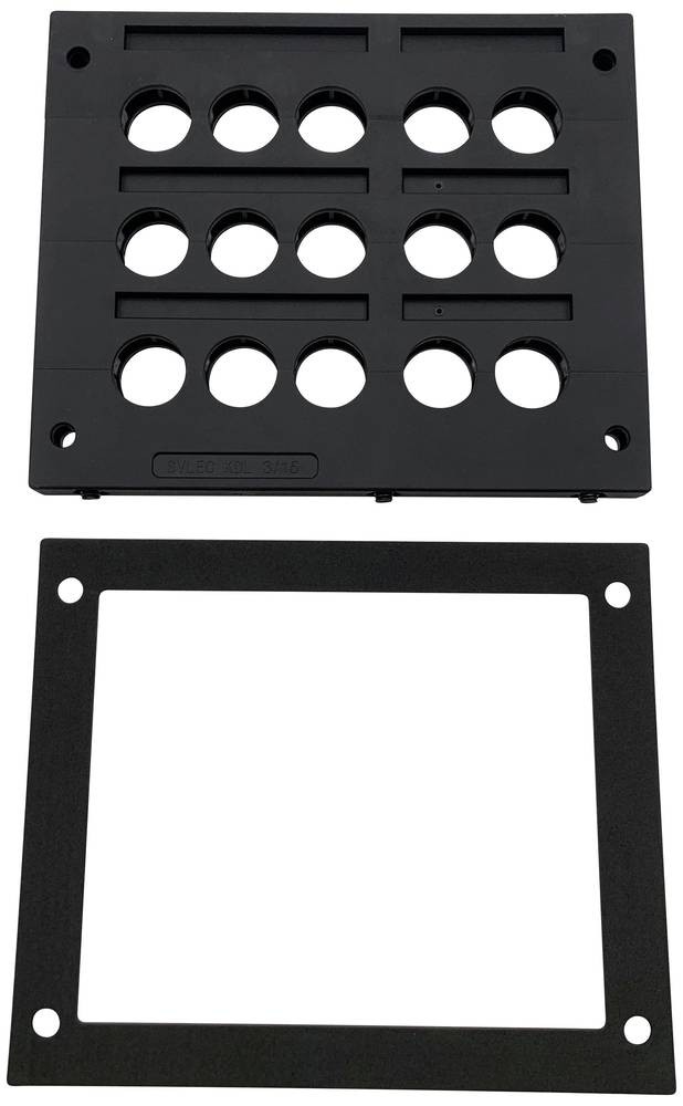 TRU COMPONENTS TC-KDL 3/15 Kabeleinführungsleiste Klemm-Ø (max.)