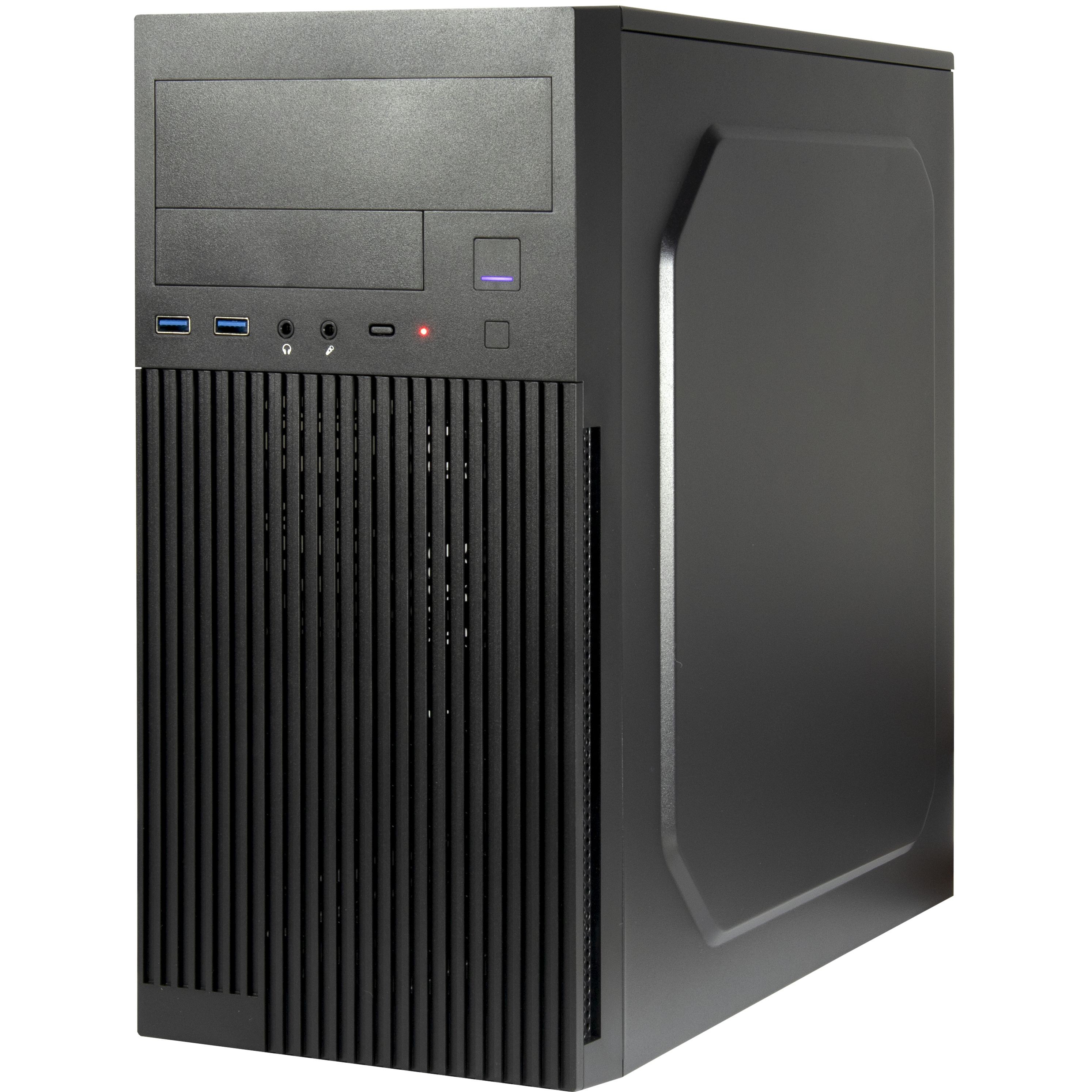 Inter-Tech IT-6521 Straight Micro Tower Black - Inter-Tech IT-6521