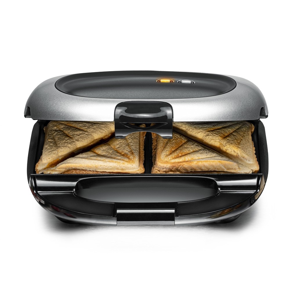 Rommelsbacher ST 1000 sandwich maker 1000 W Black, Silver -