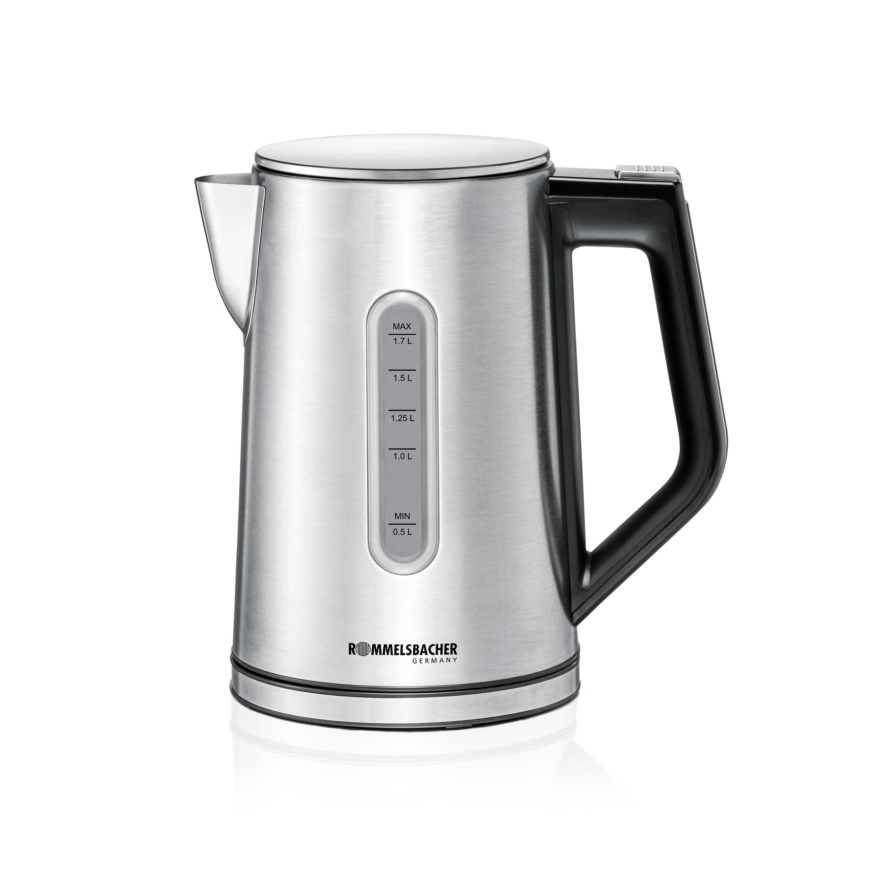 Rommelsbacher Wasserkocher WK 3000 electric kettle 1.7 L 3000 W Black,