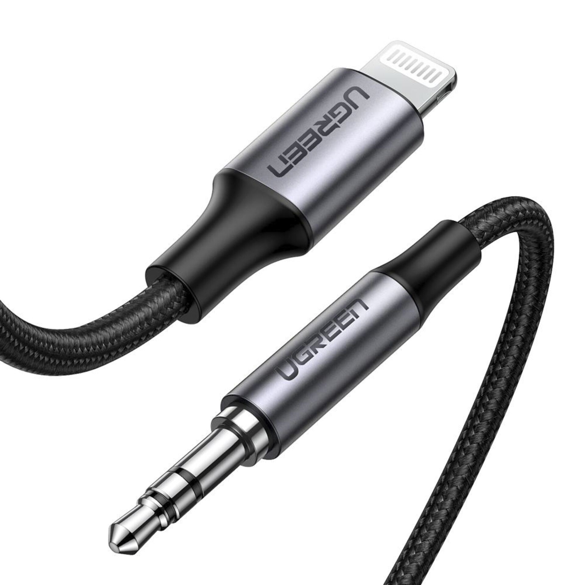 Ugreen 70509 mobile phone cable Silver 1 m 3.5mm Lightning - Ugreen
