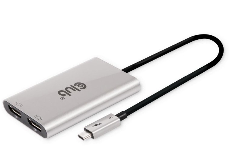 Club3D Club 3D Thunderbolt 3 auf dual DisplayPort (4K60Hz) Adapter/