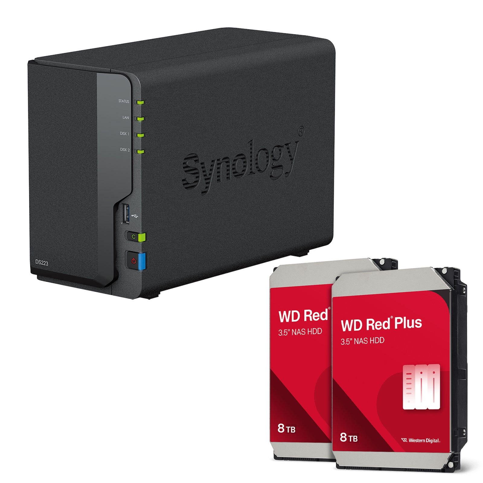 Synology DiskStation DS223 2 Einschübe NAS-Server Leergehäuse +