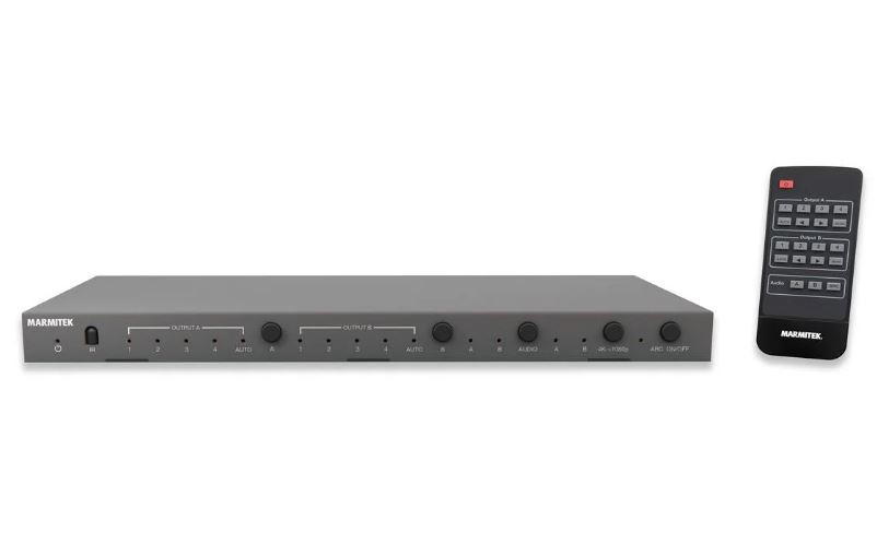 Marmitek Connect 642 Pro 4K HDMI Matrix - 4x2 HDMI Matrix Switch -