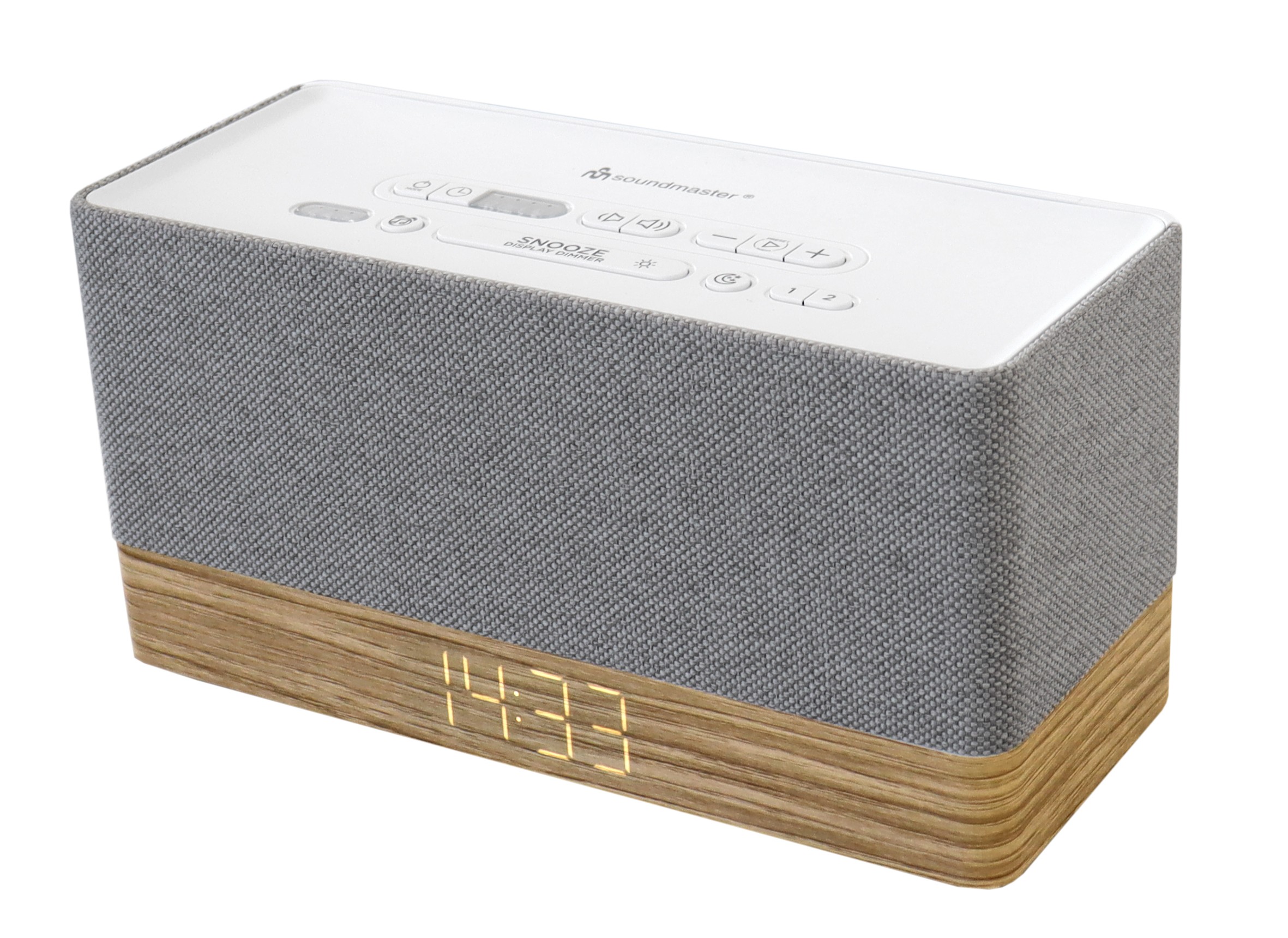 Soundmaster UR630WE radio Clock Grey, White - Soundmaster UR630WE,