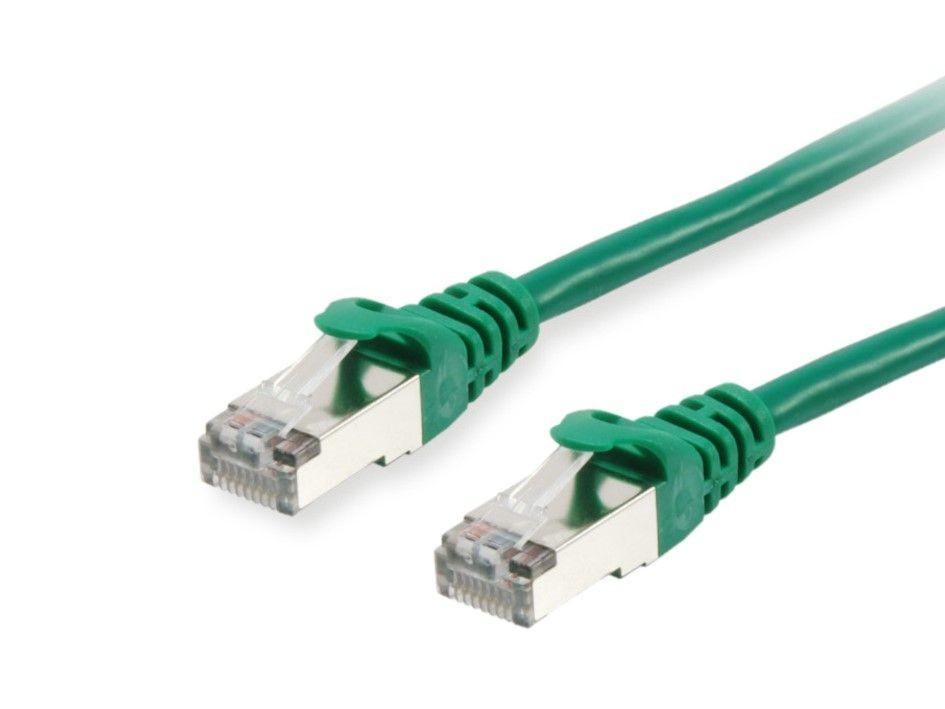 Equip Cat.6A S/FTP Patch Cable, 15m, Green - Equip Cat.6A S/FTP Patch