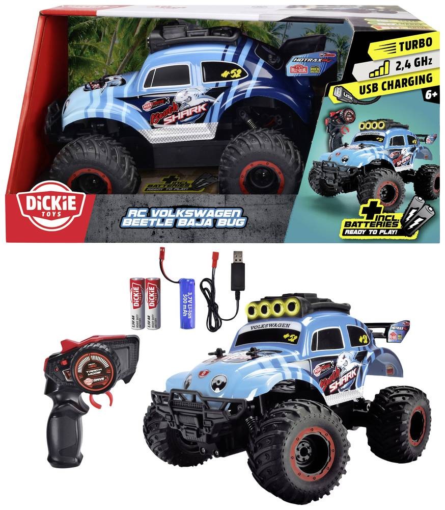 Dickie Toys 201105008 Volkswagen Beetle Baja Bug 1:18 RC Einsteiger