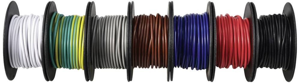 TRU COMPONENTS TC-12112364 Litze 0.75mm² Schwarz, Weiß, Rot, Blue,