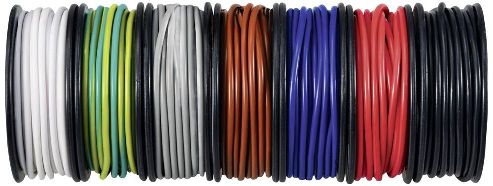 TRU COMPONENTS TC-12112360 Litze 0.5mm² black, white, Rot, Blue,