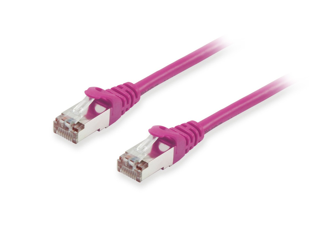 Equip Cat.6A S/FTP Patch Cable, Purple, 15m - Equip Cat.6A S/FTP