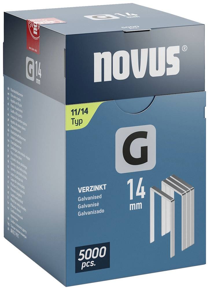 Novus Tools 042-0769 Flachdrahtklammern Typ 11 5000 St. Abmessungen (