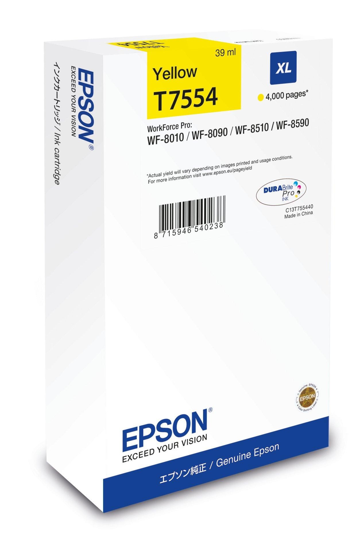 Epson WF-8xxx Series Ink Cartridge XL Yellow - Epson WF-8xxx Series