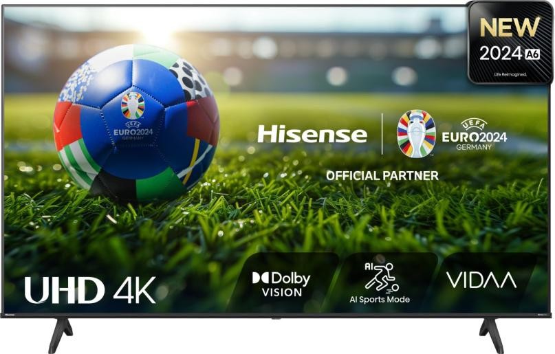 Hisense 58E6NT 147.3 cm (58") 4K Ultra HD Smart TV Wi-Fi Black 300 cd/