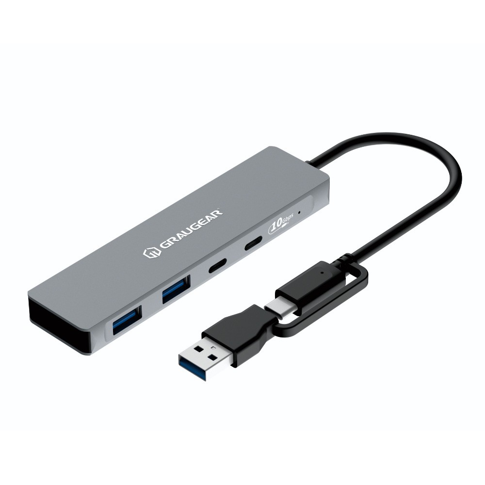 GRAUGEAR G-HUB2C2A-10G hub de interfaz USB 3.2 Gen 1 (3.1 Gen 1) Type-