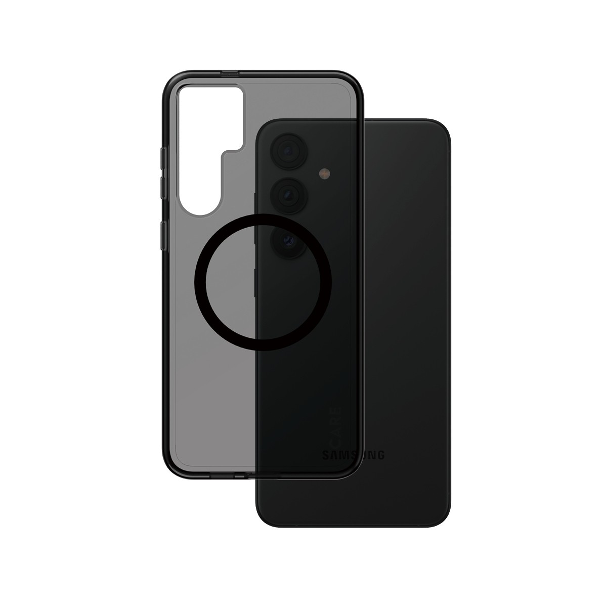 PanzerGlass CARE by Smokey Case w. Black Qi Compatible Samsung