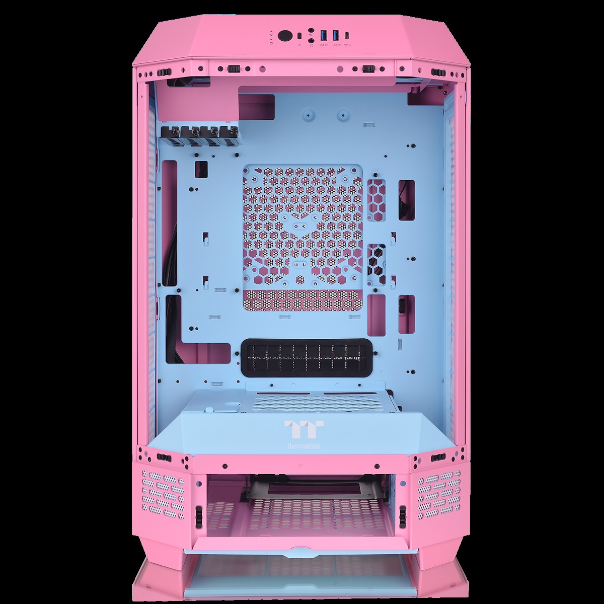 Thermaltake 300 Bubble Pink Micro Tower - Thermaltake 300 Bubble Pink,