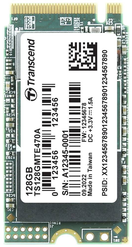 Transcend MTE470A 128 GB M.2 PCI Express 3.1 NVMe 3D NAND - Transcend