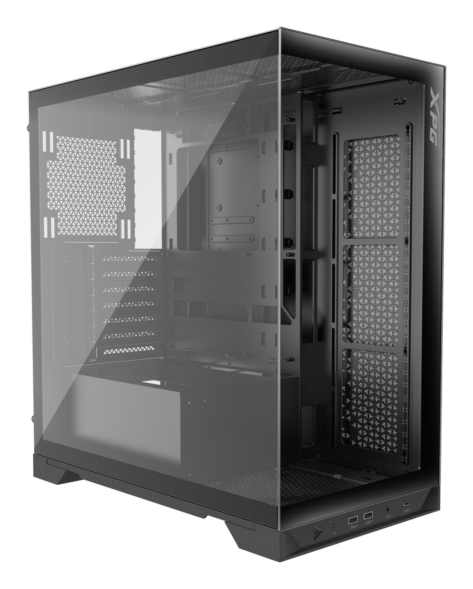XPG INVADER X Midi Tower Nero - XPG INVADER X, Midi Tower, PC, Nero,