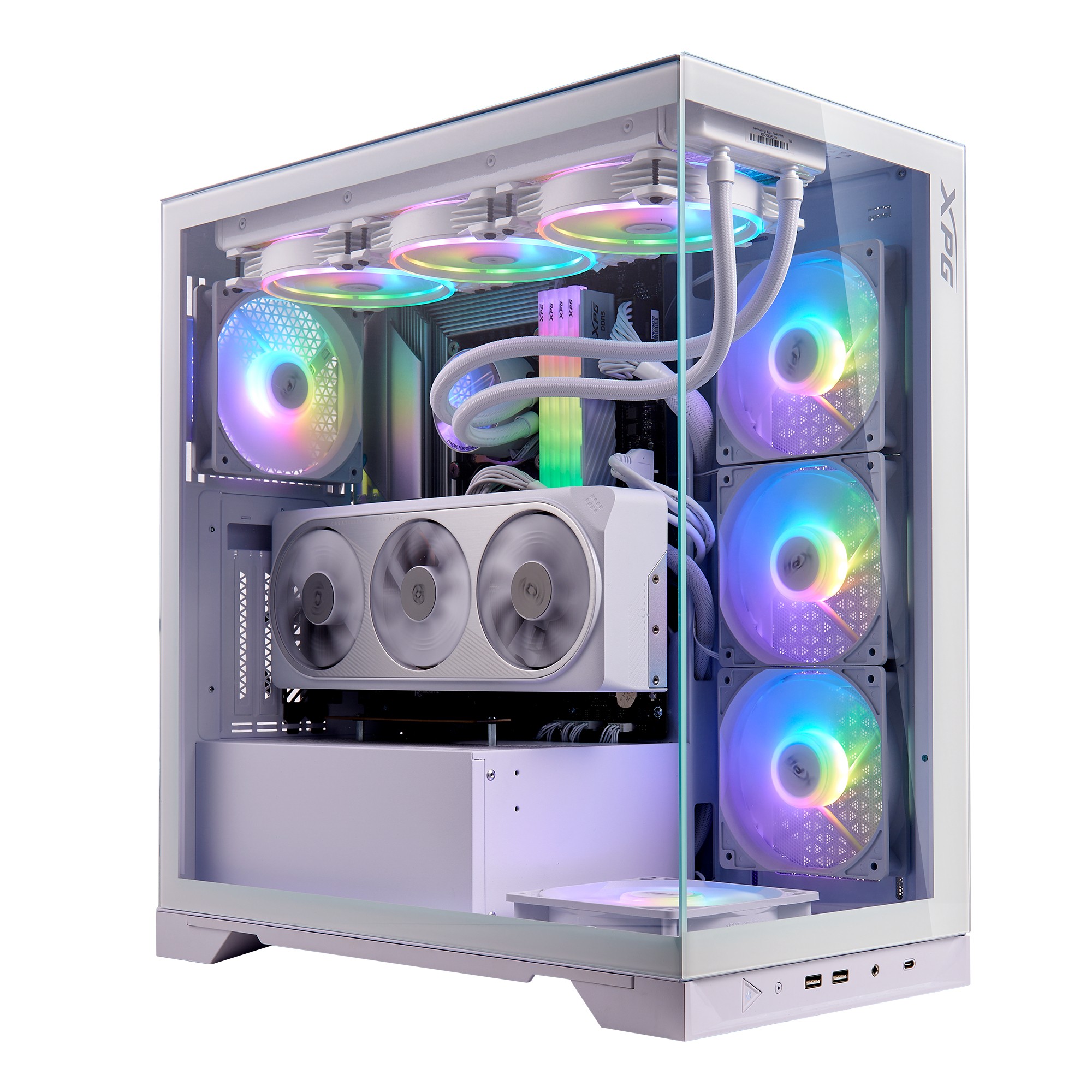 XPG INVADER X WOF Mid-Tower White - XPG INVADER X WOF Mid-Tower White,