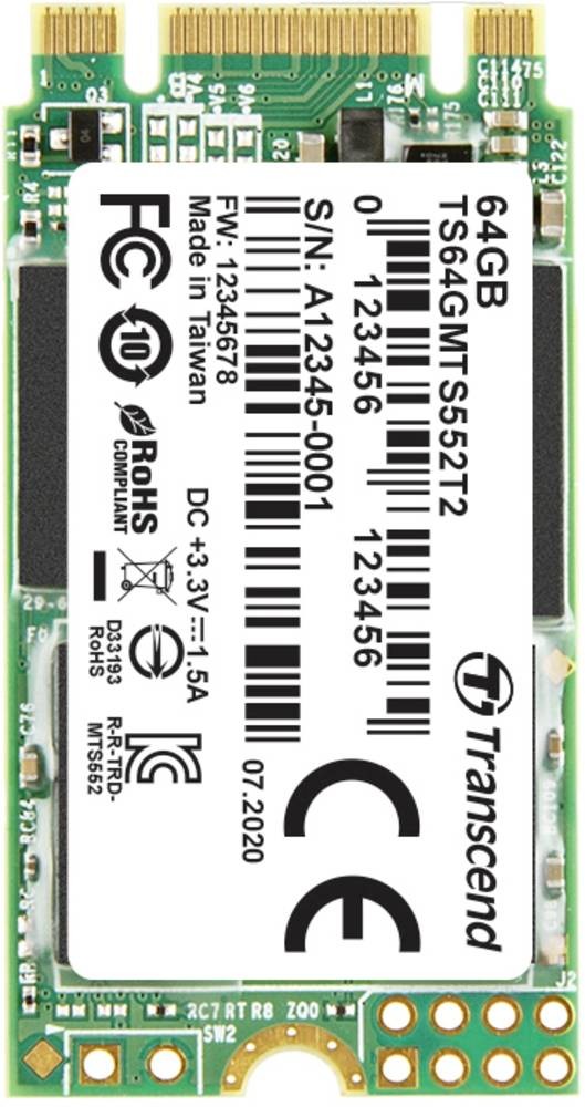 Transcend MTS552T2 64 GB M.2 Serial ATA III 3D TLC NAND - Transcend