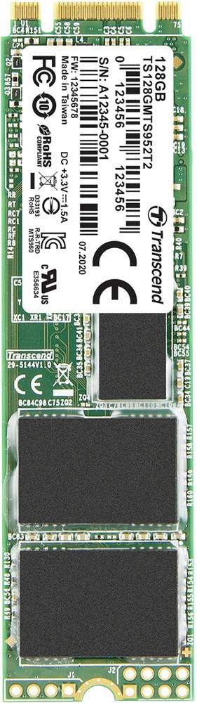 Transcend MTS952T2 128 GB M.2 Serial ATA III 3D TLC NAND - Transcend