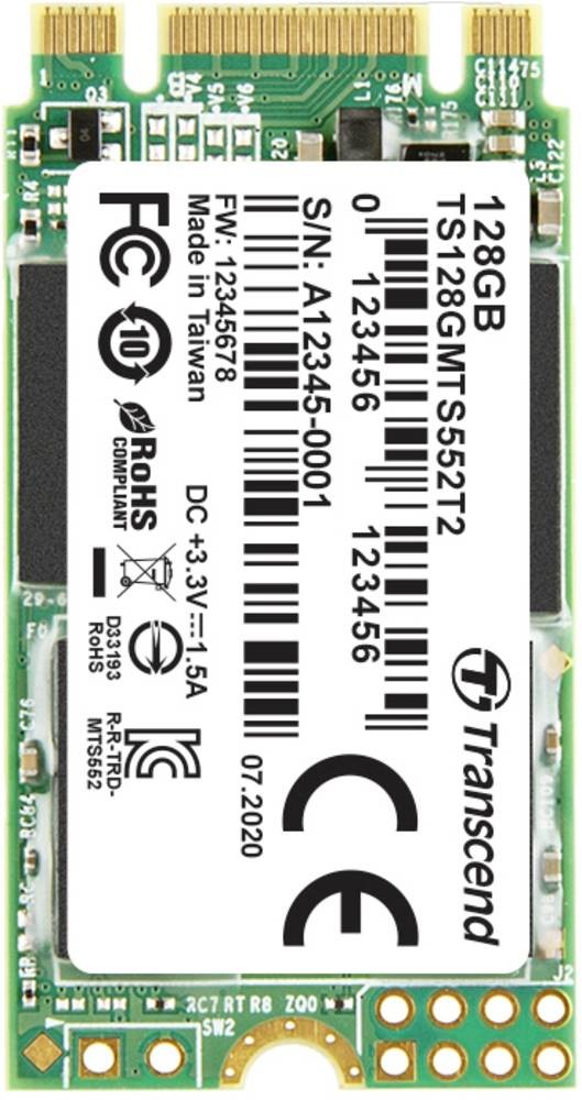 Transcend MTS552T2 128 GB M.2 Serial ATA III 3D TLC NAND - Transcend