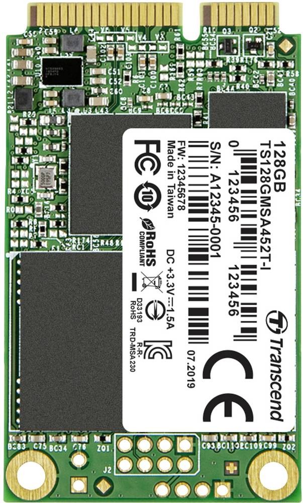 Transcend MSA452T-I 128 GB mSATA Serial ATA III 3D TLC NAND -