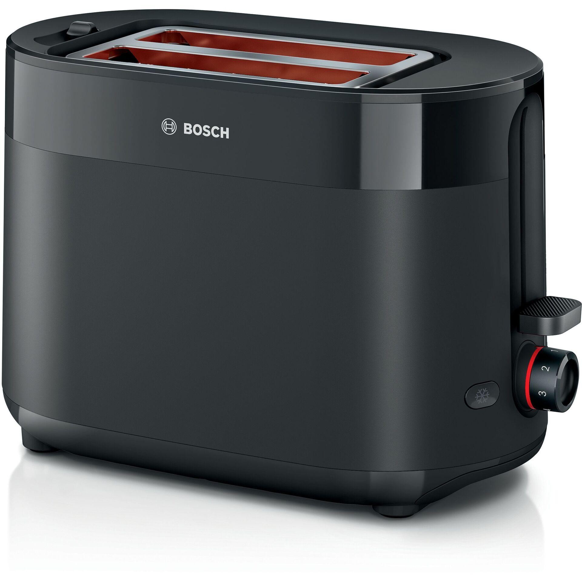 Bosch TAT2M123 toaster 6 2 slice(s) 950 W Black - Bosch TAT2M123, 2