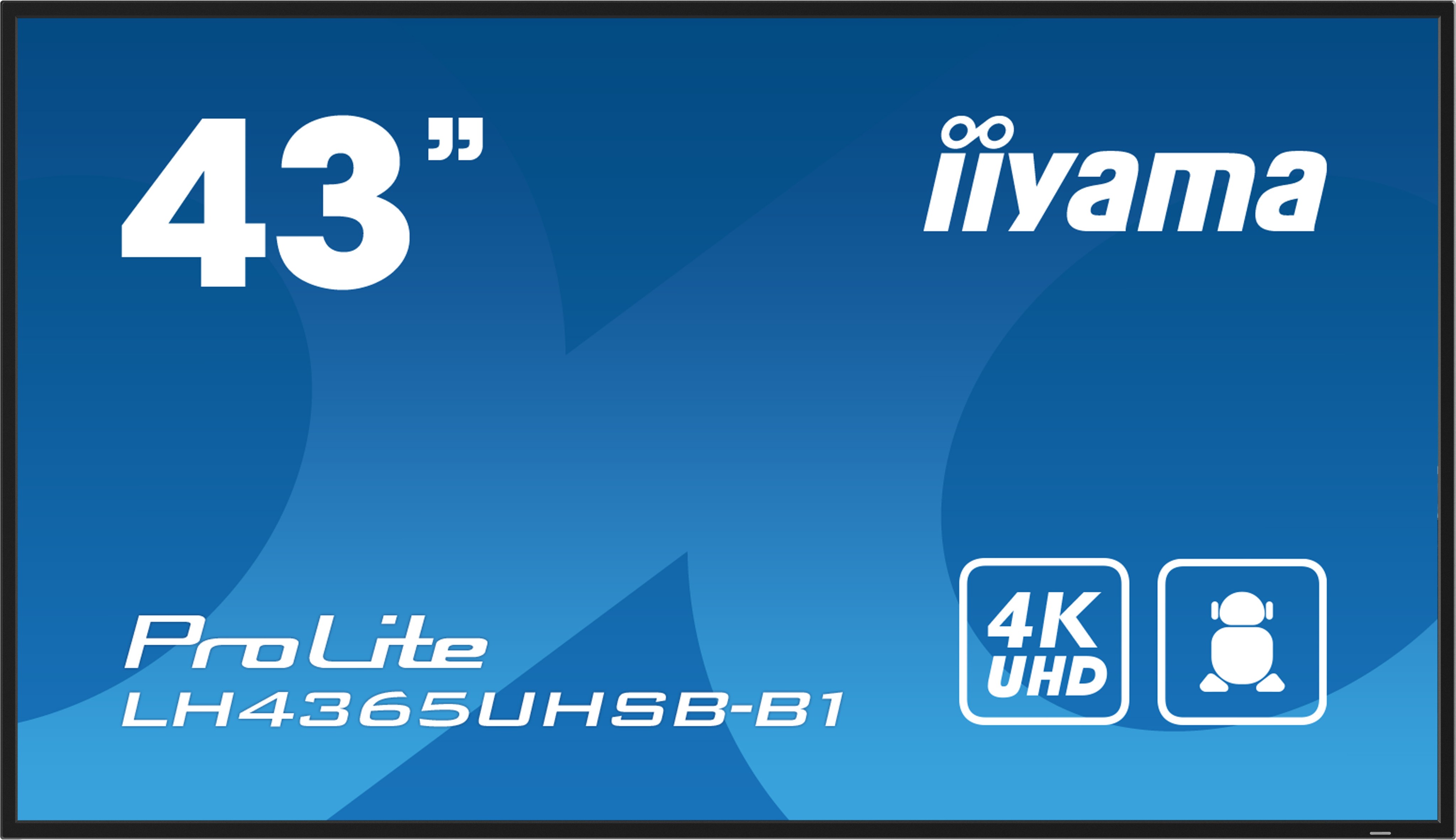 109cm/43" (3840x2160) iiyama ProLite LH4365UHSB-B1 16:9 4K IPS Touch