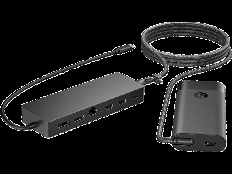HP Universal USB-C Hub and Laptop Charger Combo - HP Universal USB-C