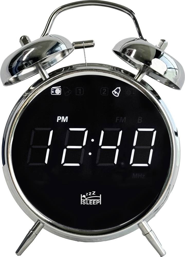 Silva Schneider URW 240 Radiowecker UKW, USB Weckfunktion Chrom-