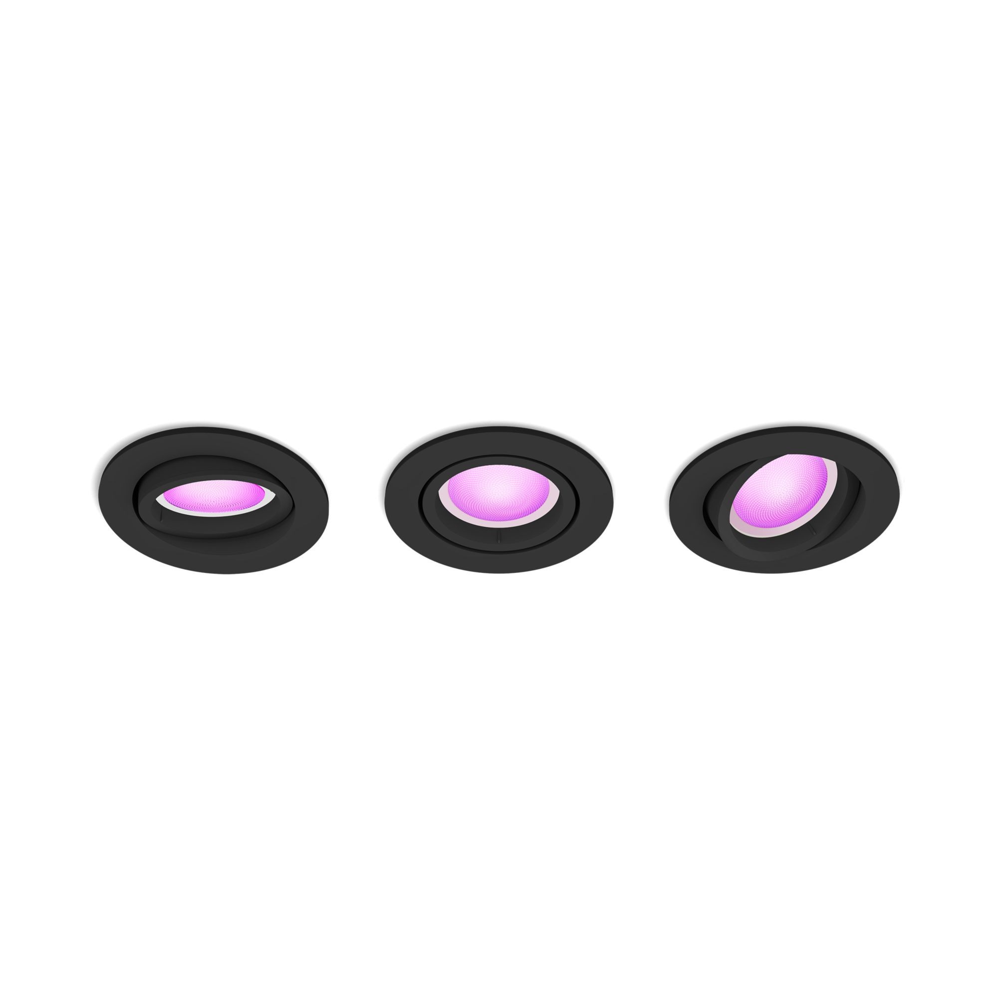 Philips Hue White and Color ambiance Pack de 3 focos empotrables