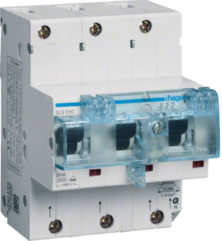 Hager HTN350E HTN350E Leitungsschutzschalter 3polig 35A