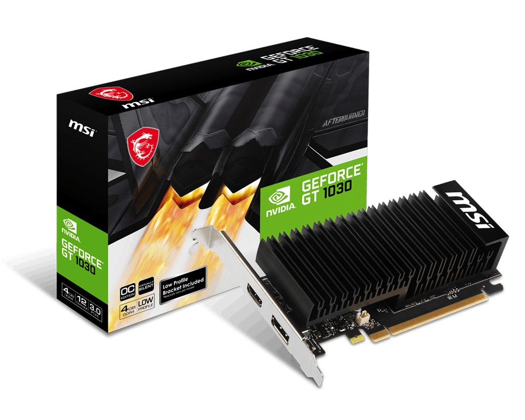 MSI Grafikkarte Nvidia GeForce GT1030 4 GB HDMI , DisplayPort Ü