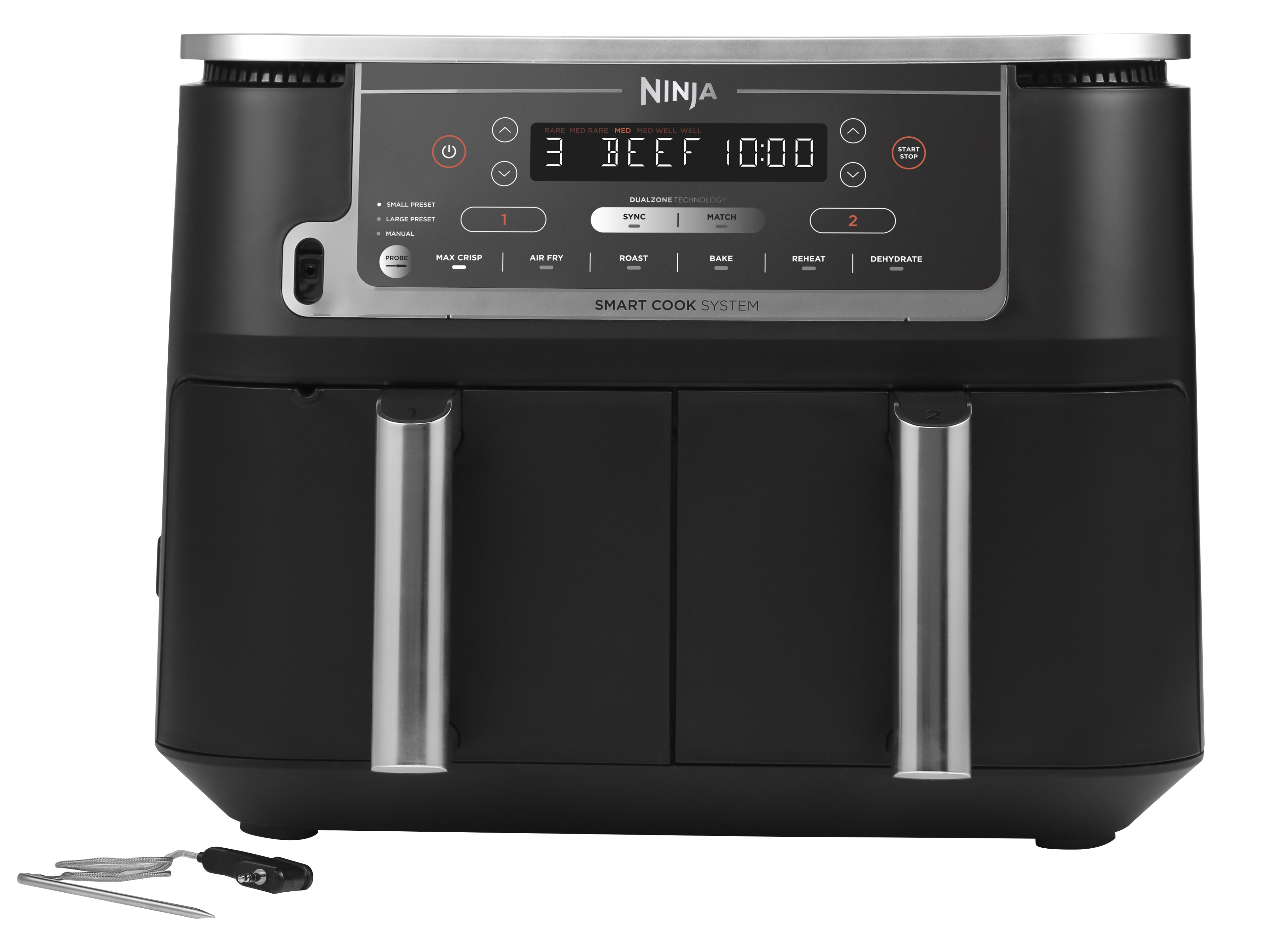 Ninja AF451EU fryer Single 9.5 L 2470 W Hot air fryer Black - Ninja