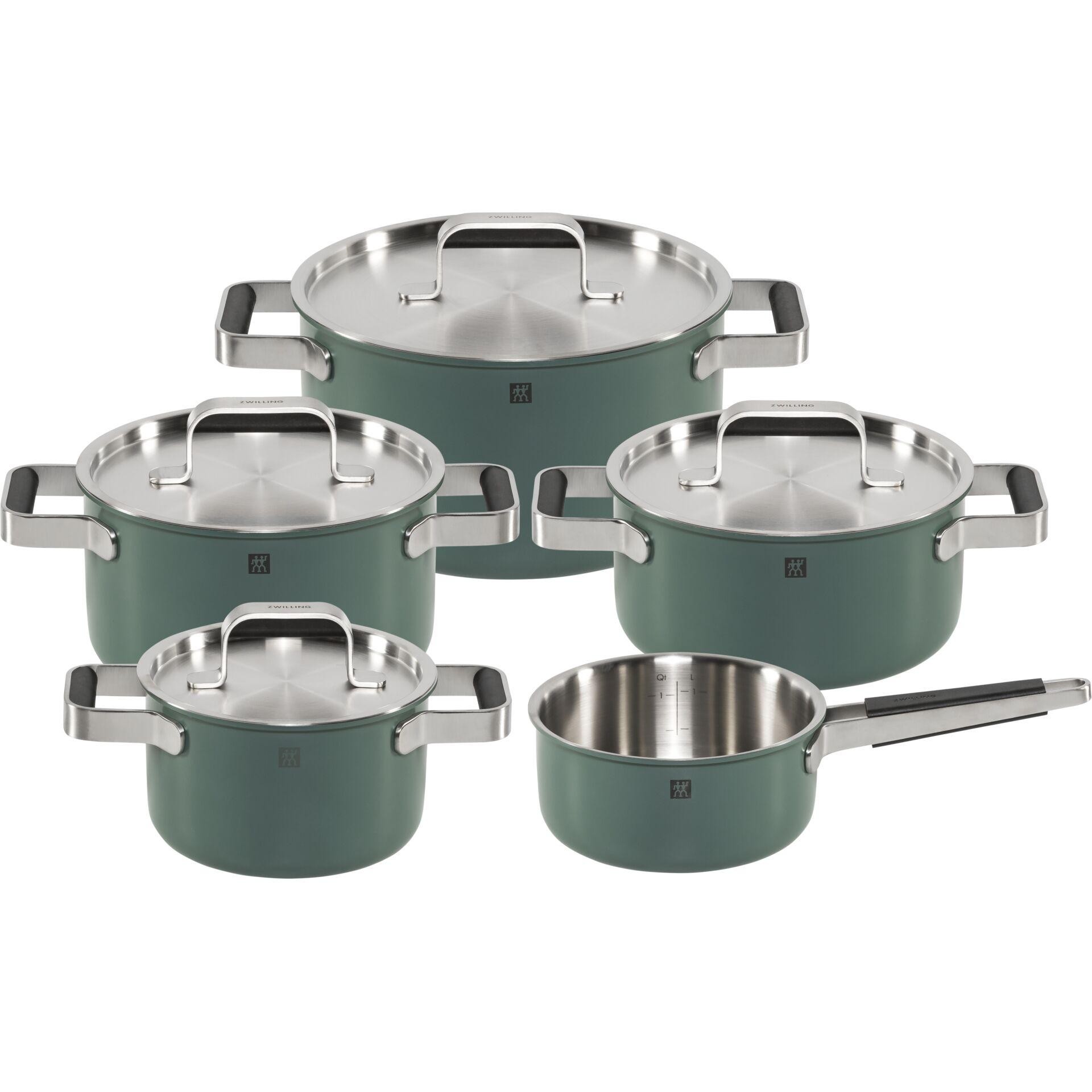 Zwilling Pure Kochgeschirrset 5-tlg. 18/10 green