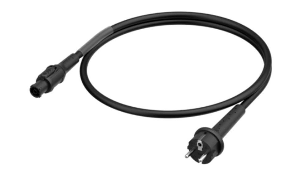 Neutrik 1028915 Strom Anschlusskabel Schwarz 3m