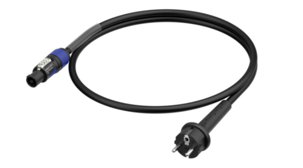 Neutrik 1036420 Strom Anschlusskabel Schwarz 1.5m