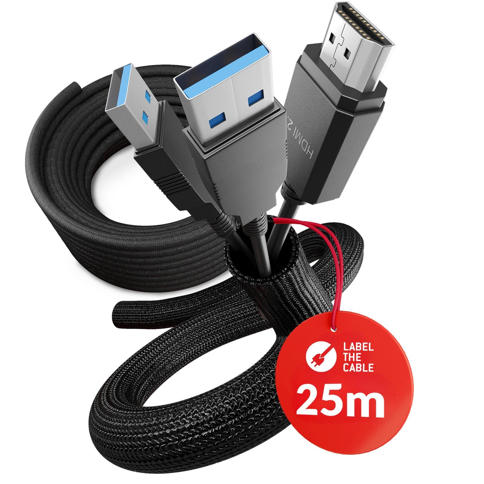 LTC CABLE TUBE 10 Schwarz - 25 m