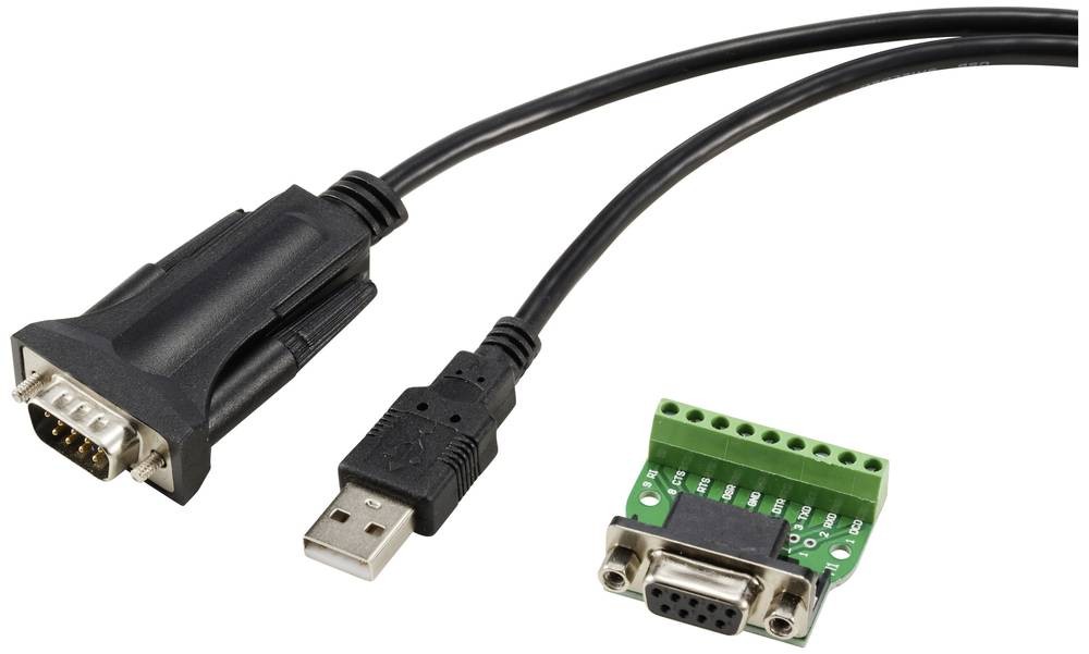 Renkforce USB 2.0, Seriell Adapter [1x USB 2.0 Stecker A - 1x Seriell